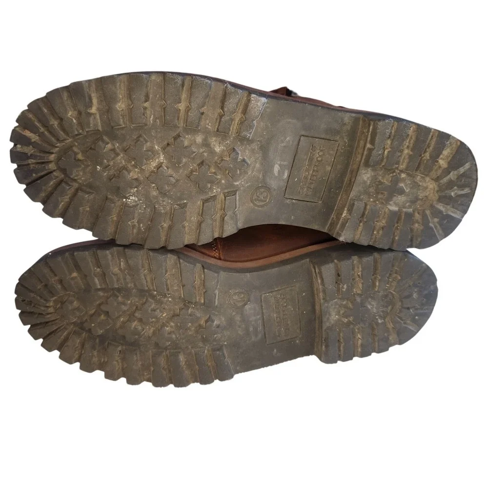 SKECHERS Sergeants-Verdict Work Boot Mens 13 Memory Foam Oiled Brown‎ Waterproof